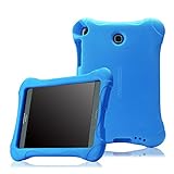 MoKo Samsung Galaxy Tab A 8.0 Case - Kids Friendly Ultra Light Weight Shock Proof Super Protective Cover Case for Samsung Galaxy Tab A 8.0 inch Tablet SM-T350, BLUE (With S-pen Opening)