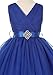 Little Girls Tulle V Neck Rhinestone Brooch Flowers Girls Dresses