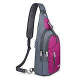 CARQI Sling Bag Waterproof Shoulder Backpack Crossbody Purse for Hiking Camping Men and Women