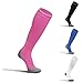 Compression Socks for Men & Women - 20-30mmHg Medical Grade Graduated Stockings (Pink, Medium)