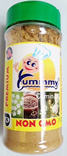 Yummmy Cumin Ground 7 oz jar, Kosher certified, BPA FREE container,