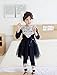 EGELEXY Girls Toddler Princess Long Sleeve Tulle Tutu Mini Dress 3/4T Blue