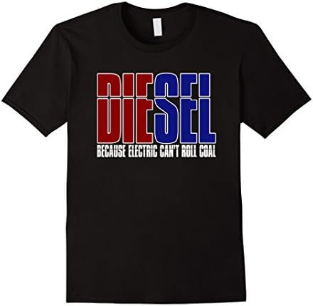 Mens Diesel Because Electric Can't Roll Coal T-shirt Medium Black