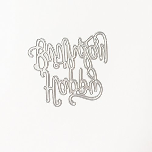 LIYUDL Happy Birthday Metal Cutting Dies Stencil Template Mould Stencil Cut Dies For DIY Scrapbook Album Paper Card Craft Embossing Decoration