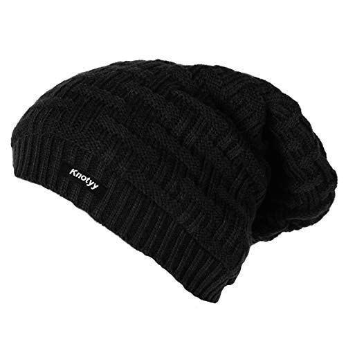 Knotyy Winter Cap for Men - Black 2 Knotyy Winter Cap for Men - Black - Image 2