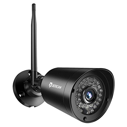 1080P Wireless Security Camera with Crystal Glass 3MP HD Lens, Full HD 1080P Night Vison up to 98ft,Support SD Card Storage, Black
