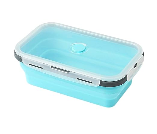 DONG Lunch BoxSilicone Plegable Bento Box Food Storage Box ...