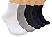 MSG Men’s 5 Pack Pure Color Comfort Thick Bamboo Fiber Crew Socks #ZR2 (Mixed01)