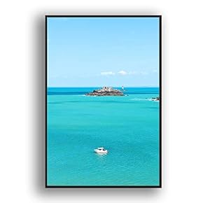 Framed Canvas Wall Art for Living Room, Bedroom Coast and Sea Canvas Prints for Modern Home Decoration Ready to Hang - 16"x24" inches
