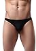 Adorneve Men Briefs Breathable Ice Silk Triangle Bikinis 4-packs Black