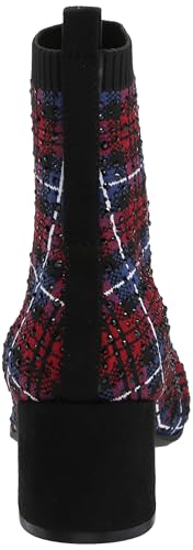 KENNETH COLE REACTION RIDA STRETCH JEWEL RED PLAID KNIT 11