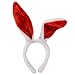 Plush Bunny Ears Headband, Pack of 6 Hairbands in Assorted Colors for Party Decoration Accessories Party Favors ,Cosplay, Birthdays, Halloween, Baby Showers, Everyday Wear,Fits Adults and Children
