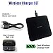 Wireless Charger, Qi Wireless Fast Charging Pad Station Mat 10W Compatible iPhone X XS XR MAX 8 8 Plus Samsung Galaxy S10 S9 S8 S7 Note 9 5 Nexus LG G6 G7 G8 V30 V35 V40 QC 3.0 AC Adapter Included Pad