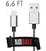 Volts USB-A to Lightning Cable Cord, MFi Certified Charger Compatible with iPhone, iPad, Rigorously Tested for Long Lifespan (Silver 6.6 Feet)
