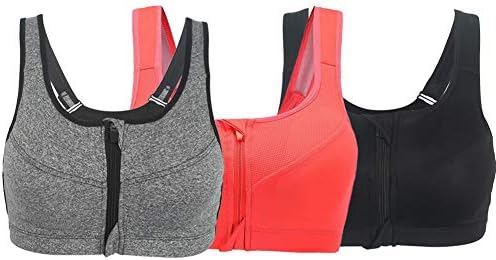 xcylive Women 1 or 5 Pack Yoga Bra Adjustable Straps and Removable Pads Tank Top Seamless Racerback Sports Bra