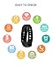 Fitness Tracker Watch, Egiant Water Resistant Activity Tracker Bracelet with Heart Rate Monitor, Bluetooth 4.0 Touch Screen OLED Wristband Call MSM Reminder for ios and Android Smartphone …
