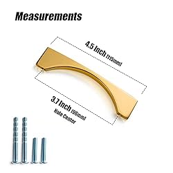 3.8'' Hole Center Modern Cabinet Pull Polished