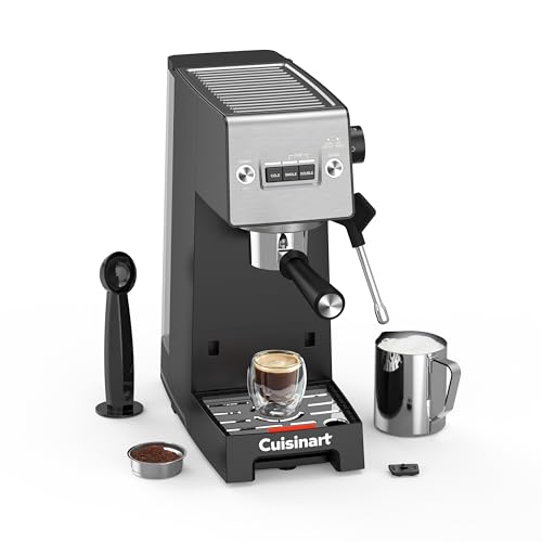 ® Máquina de Espresso Slim | Espresso, Americano, Cold Brew | Vaporizador de leche | 15 bares | Portafiltro sin fondo | Compacta | 1,5L | Tazas de viaje