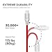 Xcentz USB Type C Cable 6ft, Premium Double Nylon Braided Type-C to USB-A Fast Charging Cable with LED Light for Galaxy S9/S8/Note 8, LG V30/V20/G7/G6/G9, Sony XZ, MacBook & More
