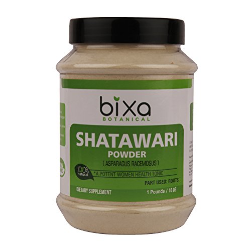 Shatavari Powder (Asparagus Racemosus) – For Hot Flashes and Natural Women Health tonic | Herbal Supplement for increasing breast milk, Uterine tonic. Promotes vitality and strength (1 Pound/16 Oz)