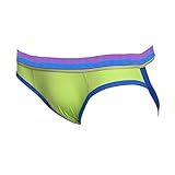 StMelody Fashion New Sexy Underwear, Men's Sexy Underwear, Modal Men's Underwear Low Waist Double Pants Green-M