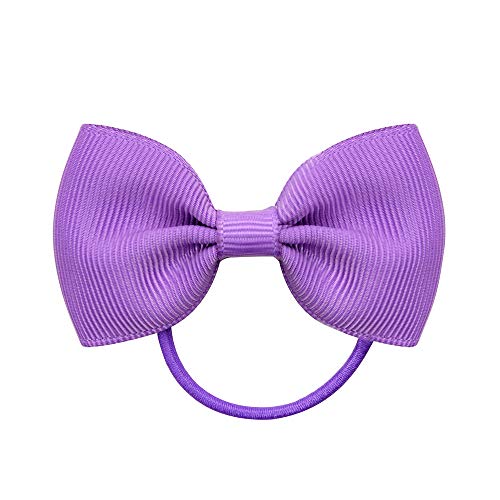 40 Pieces 2.75" Baby Girls Hair Bows Tie Grosgrain Ribbon Bows Rubber Band Ribbon Hair bands For Girl Teens Kids Babies Toddlers (20 Pair 023) - Thumbnail 3