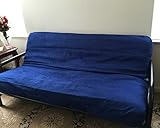 Octorose ® Full Size Zipper Bonded Classic Soft Micro Suede Futon Cover (Royalblue)