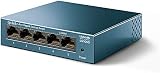 TP-Link LiteWave LS105G 5 Port Unmanaged Network Switch Desktop Wall Mount QoS view 2