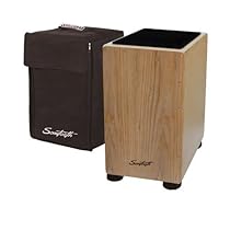 Sawtooth ST-CJ121SL-KIT-1 Maple Back and Sides Ash Wood Cajon with Seat Pad and Carry Bag
