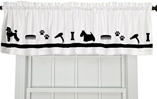 Dog Groomer Grooming Window Valance Curtain - In Your Choice of Colors - Custom Made