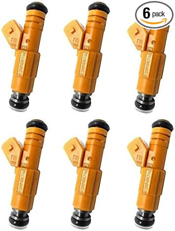 Amazon Com Re Manufactured Genuine Bosch Set Of 6 Fuel Injectors For 1987 1998 Jeep Cherokee Comanche Wrangler 4 0l V6 0280155746 Automotive