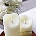 3D Flameless Led Candle With Timer, Moving Wick Pillar Candle for Home Decoration, 3.75x6.5 Inch, Ivory