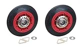 newlifeapp 8536974 Dryer Drum Roller (Pack of -2) Replacement For Maytag, Whirlpool, Magic Chef, KitchenAid, Roper, Norge, Sears,Kenmore, Admiral, Amana, Dryer Drum Support Roller