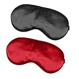 THEYAWWE Silk Sleep Mask, 2 Pack 100% Real Natural