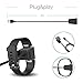 [2-Pack] TUSITA Charger Compatible with Fitbit Charge 2 - USB Charging Cable Cable 100cm - Heart Rate + Fitness Activity Tracker Accessories
