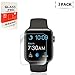 [3-Pack] Apple Watch 38mm Tempered Glass Screen Protector - Linboll [Only Covers the Flat Area] Anti-Scratch, 9H Hardness, Bubble Free Screen Protector for Apple Watch 38mm
