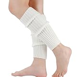 Lyxbone Leg Warmers for Women,Cream Leg