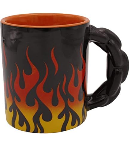 Amazon.com: Harley-Davidson Core Sculpted Flames Coffee Mug, 15 oz