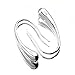 ANDI ROSE Fashion Jewelry Teardrop Drop Hoop 925 Sterling Silver Earrings for Women Girls (Large, 925 silver plated)