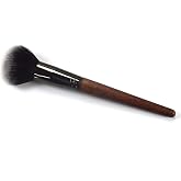 RN BEAUTY Makeup Brush Powder Brush Wooden Foundation Blush Kabuki Brushes | Bronzer Contour Face Blender Brush Professional Mineral Blending Buffing Thick and Dense Soft Synthetic Fibers (Sandalwood)