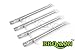 BBQMANN BG231 (4-Pack) Universal BBQ Gas Grill Replacement Straight Stainless Steel Burner for BBQ Pro, Kenmore Sears, Members Mark Part, Outdoor Gourmet, Lowes Model Grills