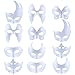 Funpa 12PCS Paper Face Mask Costume Mask DIY Cosplay Mask Half Dance Mask for Party