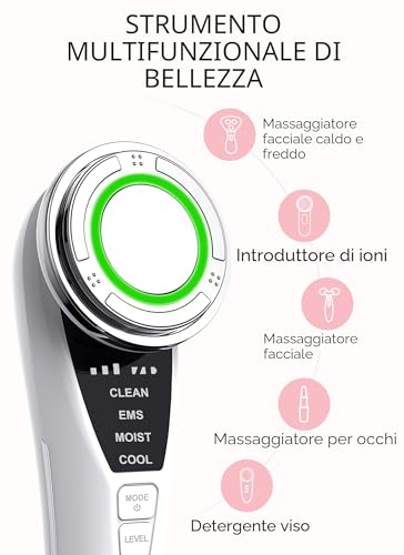 ANLAN Second Generation Anti-Wrinkle Face Massager, 5 in 1 Facial Cleansing, Deep Pores, Remove Acne, Blackheads, Anti-Aging Wrinkles Firming and Facelift