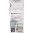 BankSupplies Clear Evidence Bags | Case of 1000 | 5W x 9H | Tamper Evident Seal | Write-On Panel for Information | Plastic Safety Security Bag | Serial Numbers & Tear Off