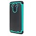 E LV Droid Turbo Case Cover - Dual Layer Hybrid Armor Defender Protective Case Cover for Motorola Moto Droid Turbo XT 1254 with 1 Stylus - Teal
