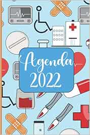 Agenda 2022: Enfermera Medicina Agenda 2022 . Regalo Ideal Para Enfermeras . Tema Enfermera Medicina Agenda Mensual y Semanal .