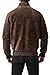 Landing Leathers Men's WWII Suede Leather Bomber Jacket - Camel Tall LT
