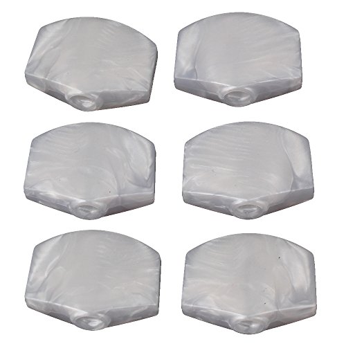 Pearlescent WhiteTuning Peg Machine Head Guitar Tuner Buttons Knobs Pack of 6