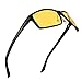 Anti-Glare Polarized Yellow Lens Day & Night Driving Glasses for Men & Women (black, yellow)