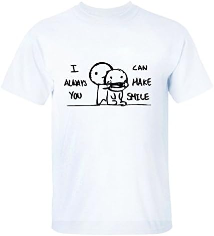 sansiwoman i can always make you smile T-shirts For Man XXXL white